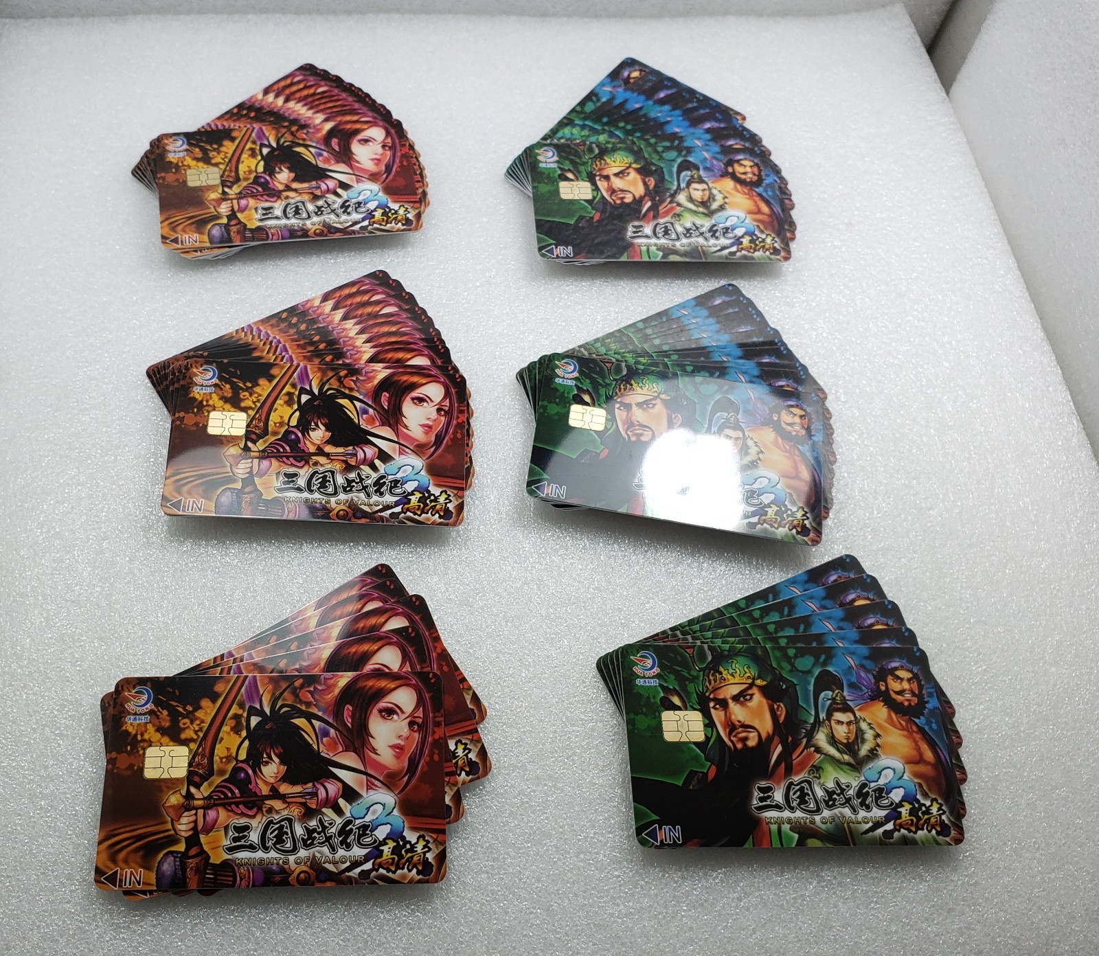 50 x Knights of Valour 3 HD characters Gaming Memory cards Arcade Parts PGM2