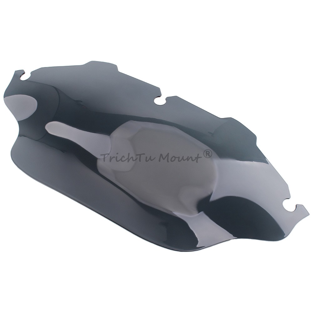 Light Gray 8" Wave Windshield Windscreen Fit for Harley Electra Glide 1996-2013