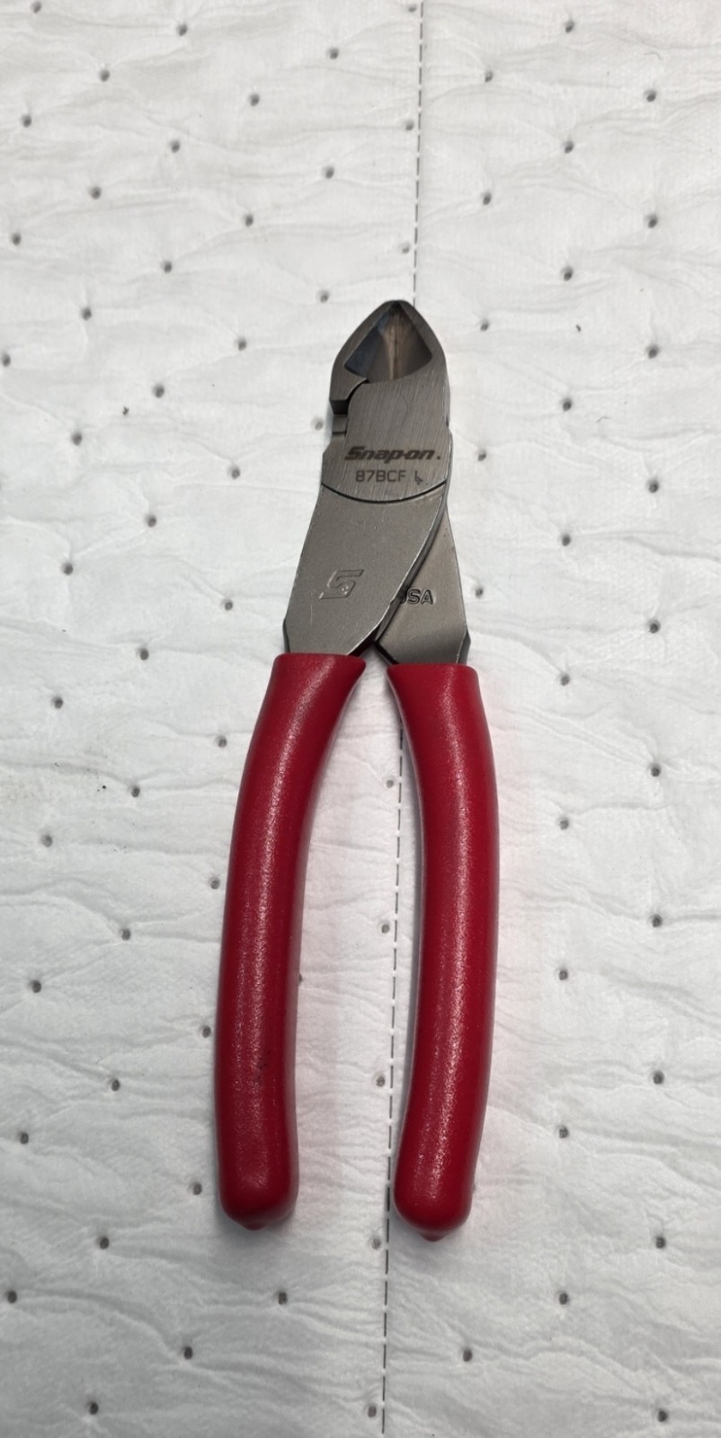 New Snap-On 7" Red Diagonal Cutter 87BCF