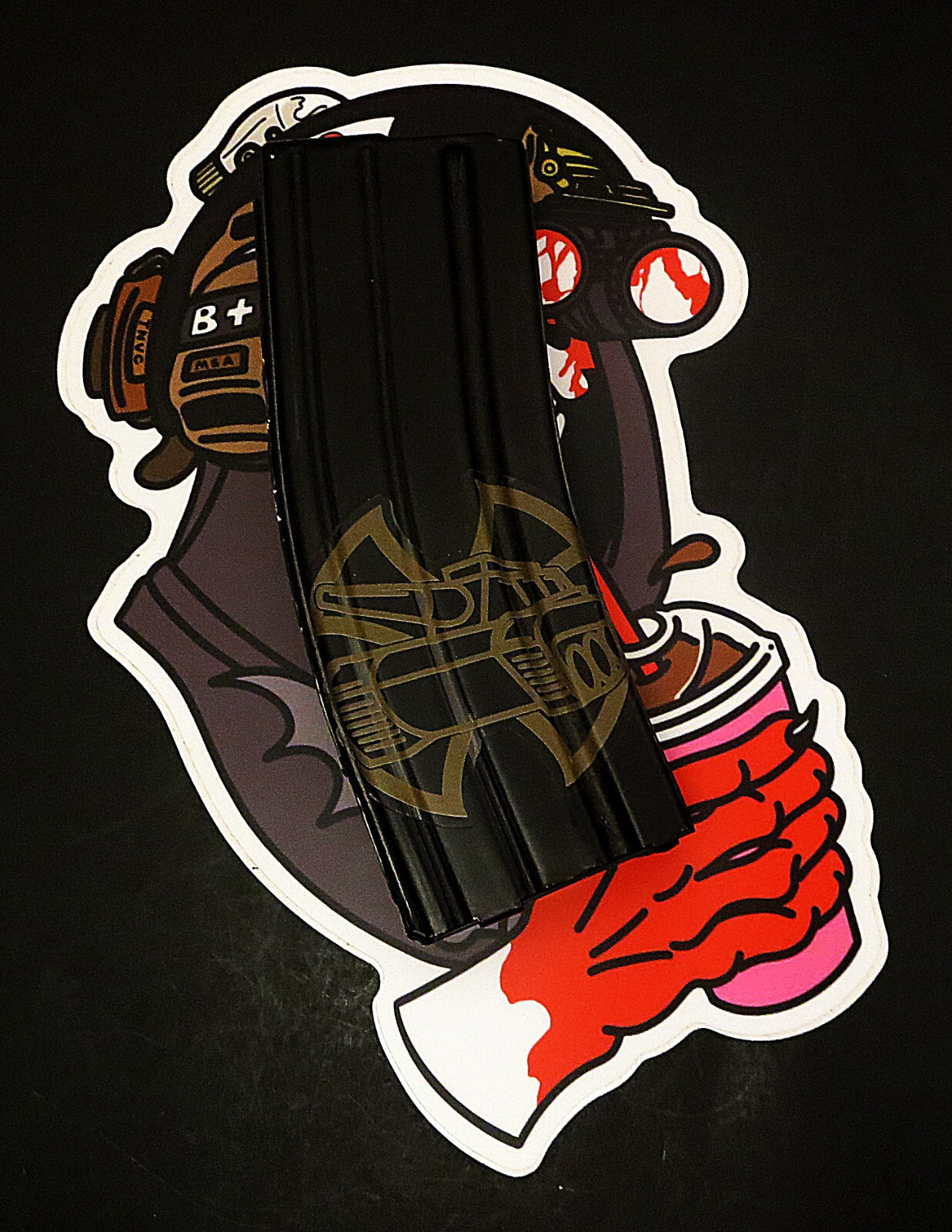 WASTELAND KOOKS XL BIG ASS V3 MISFORTUNES SLAP WLK STICKER NOT WRMFZY QILO BCS