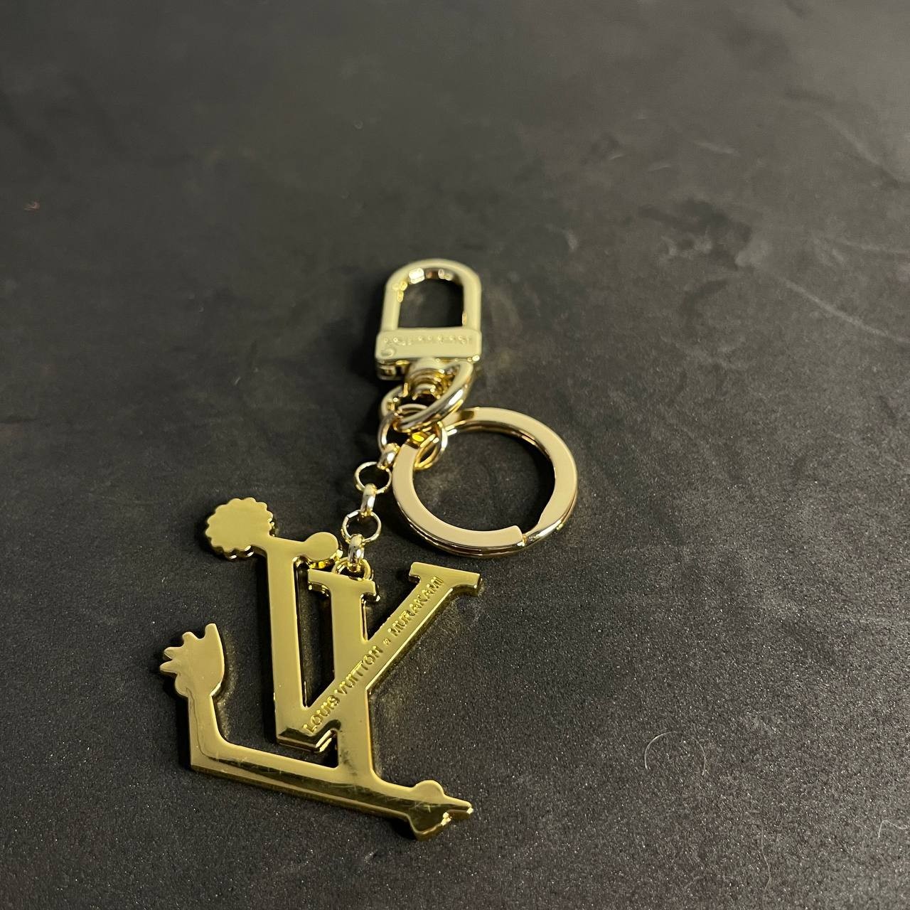 Louis Vuitton Gold LV Key Chain