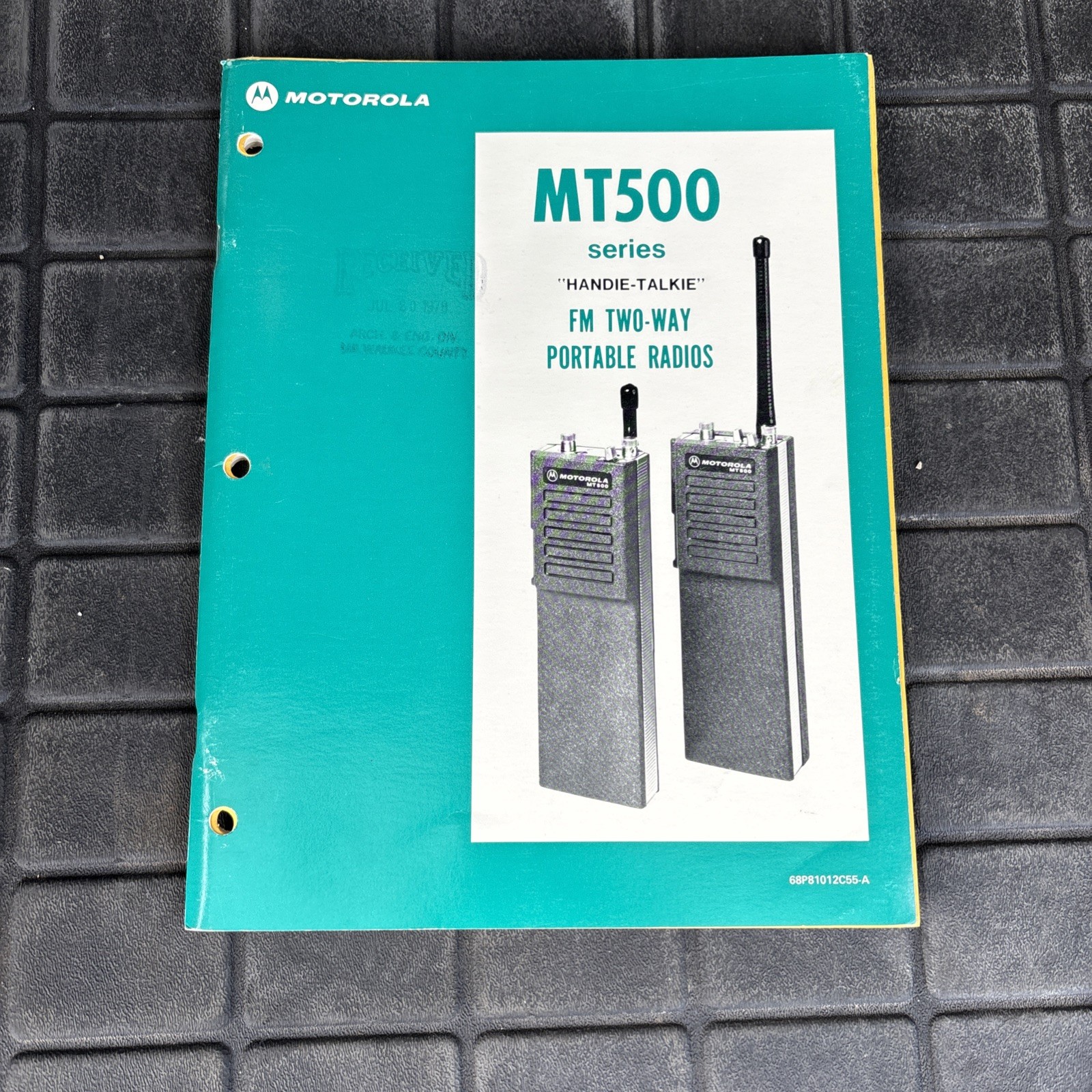 Motorola MT500 Handie-Talkie Radio Theory/Maintenance Manual 1977 68P81012C55-A