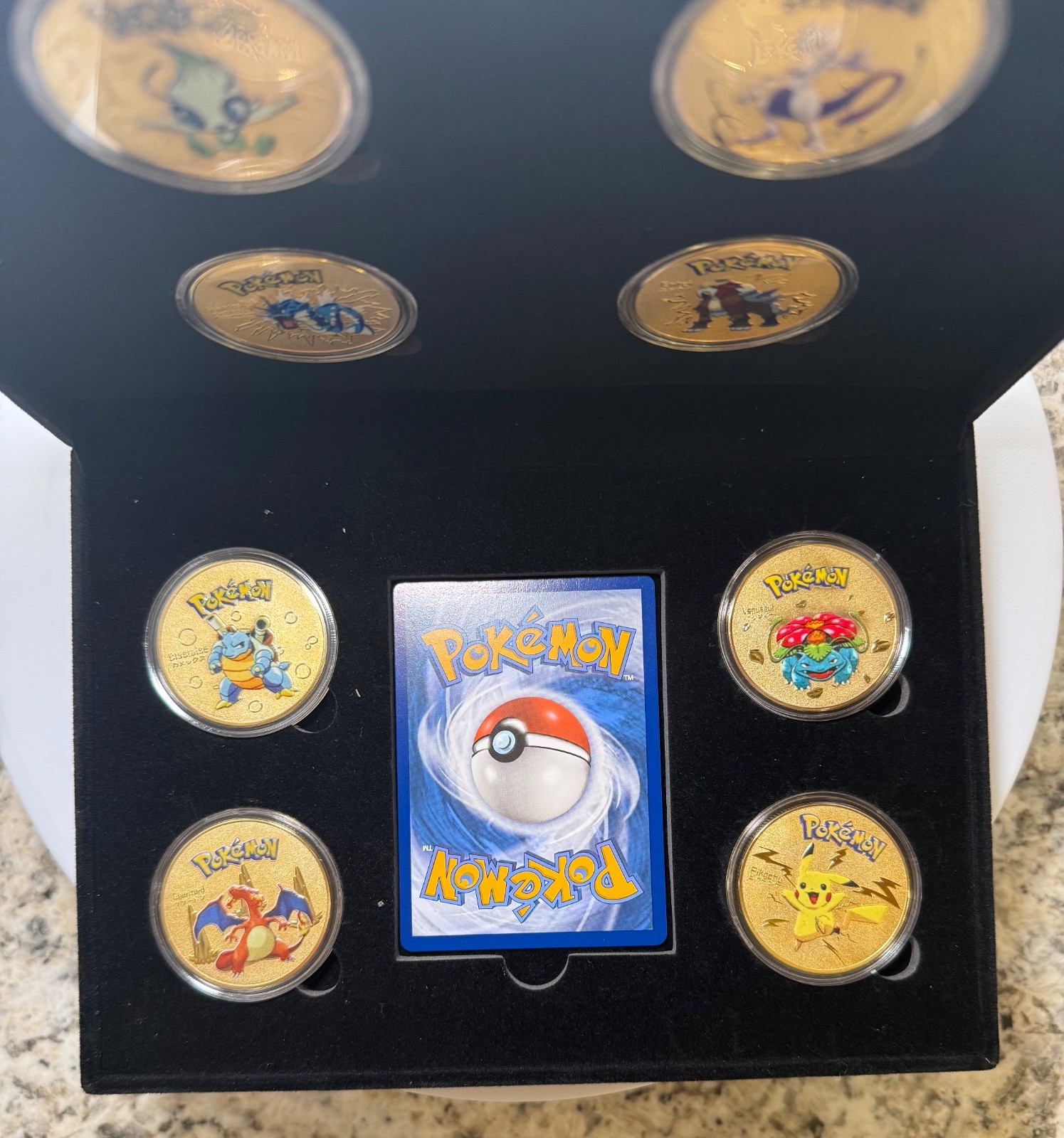 Pokemon Collectible 8pc. Gold Coin Set - 24K Gold-Plated Coins