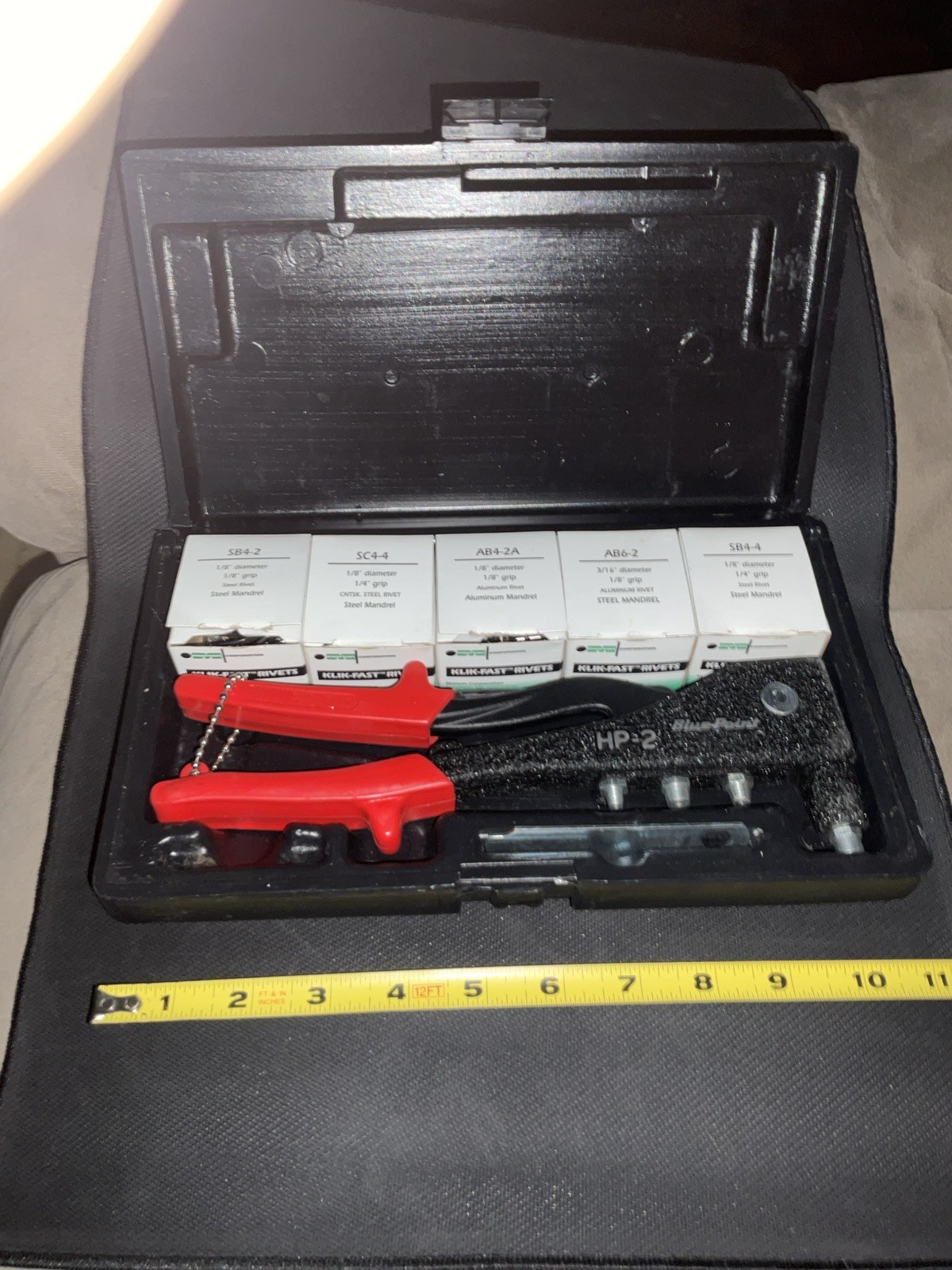 🧰Blue-Point HP-200A Rivet Set Marson w/Assorted Rivets + Case *Read* 🔩