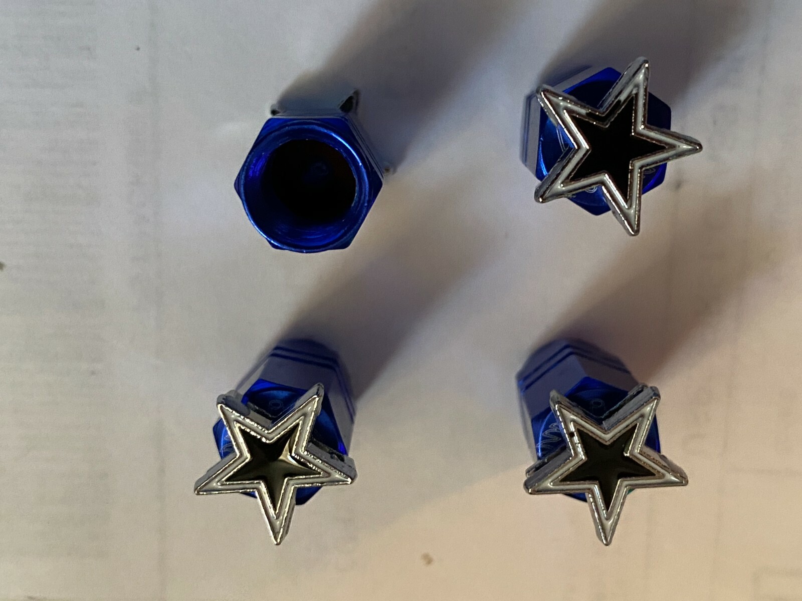 Dallas Cowboys Tire Valve Stem caps 4pk #hm1