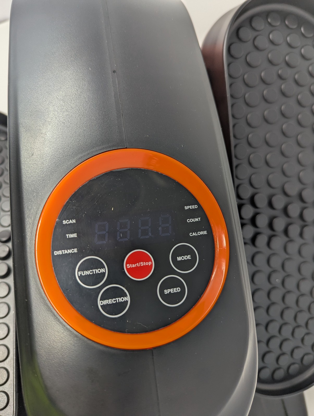 BLACK/ORANGE - GENERIC UNDER DESK MOTORIZED ELLIPTICAL LEG EXERCISE TRAINER