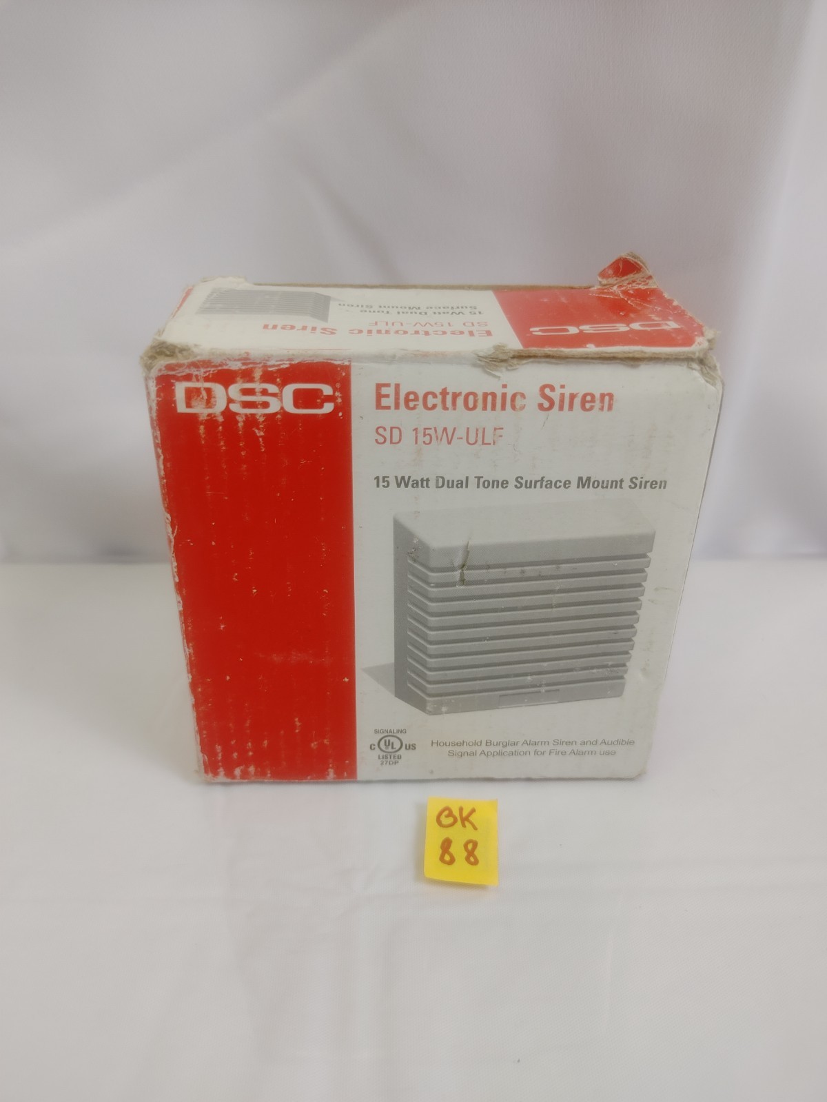 (Lot of 3) DSC SD 15W-ULF 15 Watt Dual Tone Surface Mount Burglar Alarm Siren