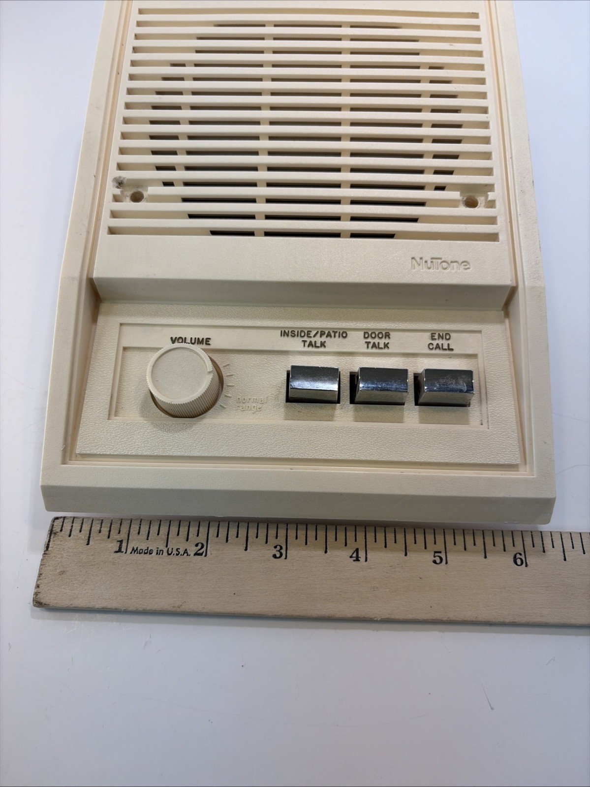 Nutone Bisque music intercom wall remote Untested