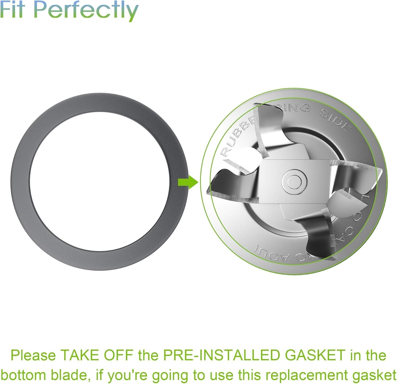Oster Blender Replacement Parts: Ice Blades, Gaskets & Coupling Kit, 8 Pieces