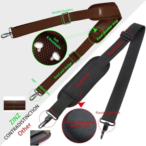 Shoulder Strap 78" Universal Handbag Strap with Ultra-thick Fixed Padded and