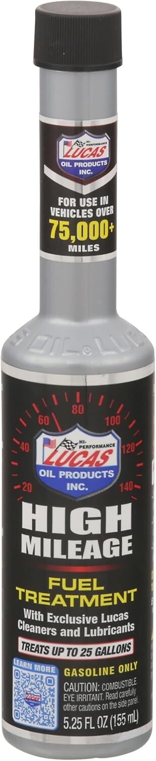 Brand New Lucas Oil 10977 High Mileage Fuel Treatment - 5.25 Ounce / 155 mL