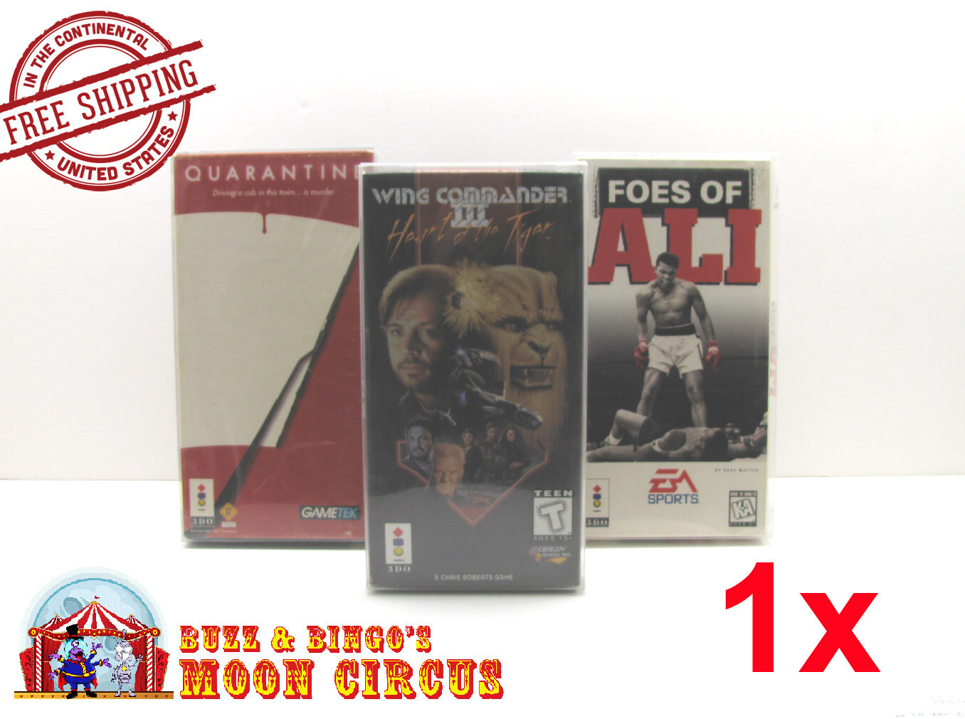 1x PANASONIC 3DO CIB CARDBOARD GAME BOX (SIZE B) -CLEAR PROTECTIVE BOX PROTECTOR