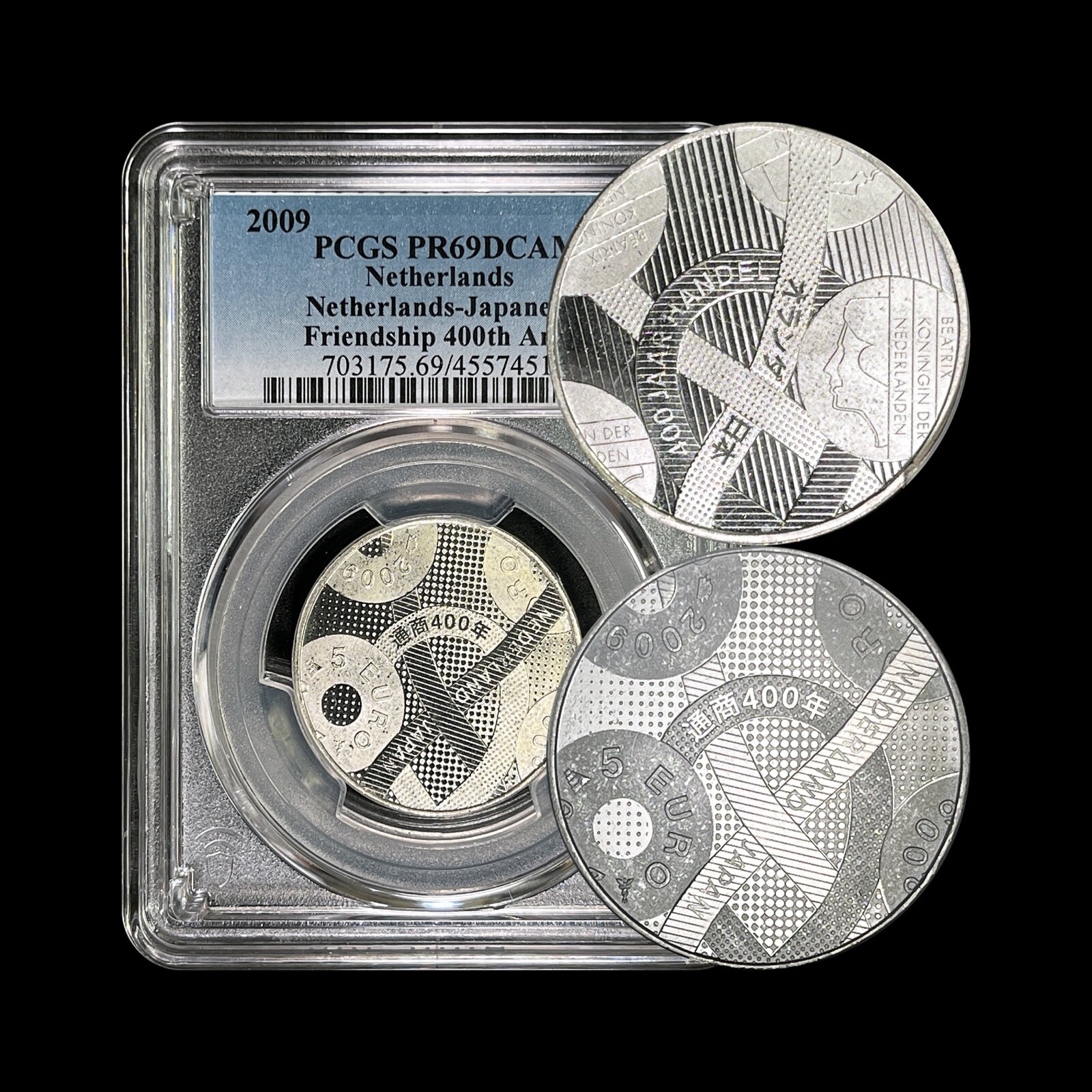 NETHERLANDS. 2009, 5 Euro, Silver - PCGS PR69 - Friendship with Japan 🇳🇱 🇯🇵