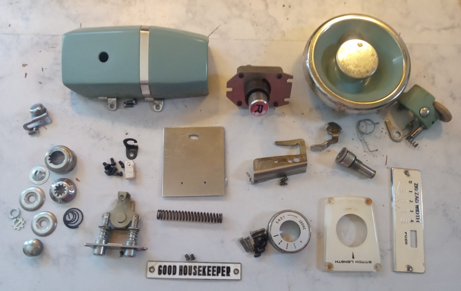 Vintage good housekeeping New Home 492-TW  Sewing Machine ZigZag Parts Lot
