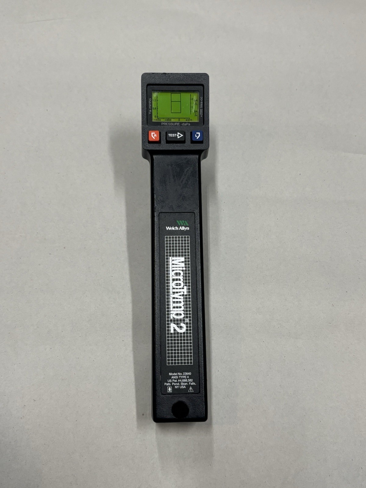 Welch Allyn 23640 MicroTymp 2 Tympanometer Handle NO BATTERY UNTESTED