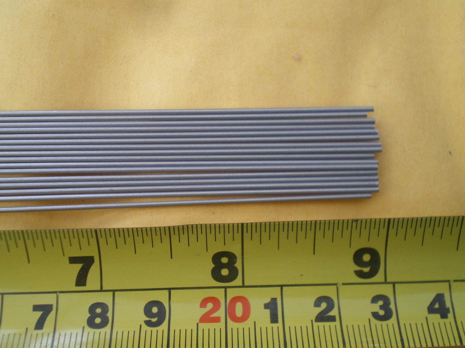 100 PCS. STAINLESS STEEL STRAIGHT LURE SHAFT WIRE FORM  0.041 X 9 INCHES LONG