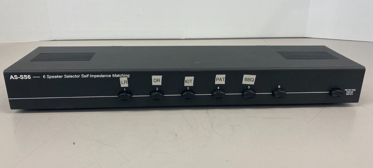 AS-SS6 - 6 Speaker Selector Self Impedance Matching