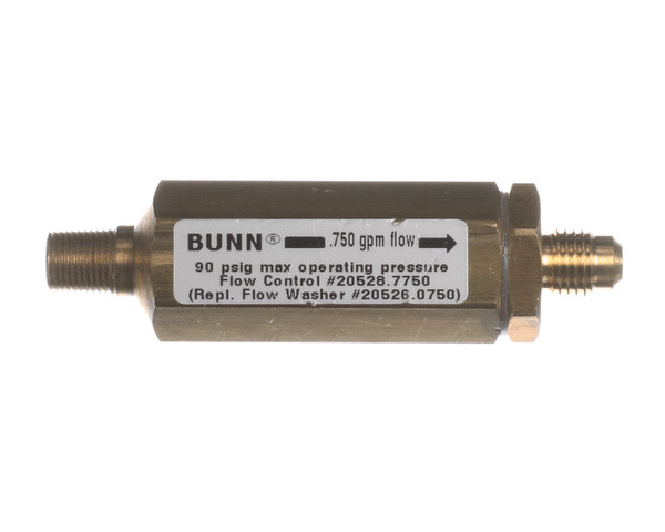 20528.7750 Bunn Flow Control-Assy,Brass.750Gpm Genuine OEM BU20528.7750