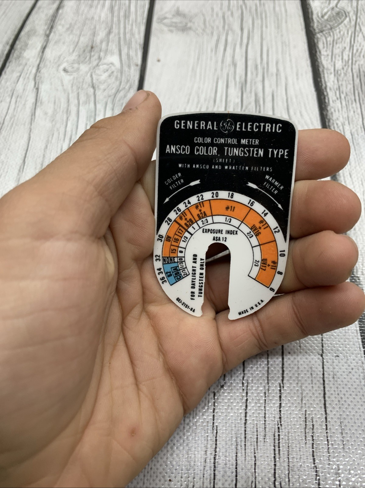 GENERAL ELECTRIC Color Control Meter SLIDES Only 4 All Different