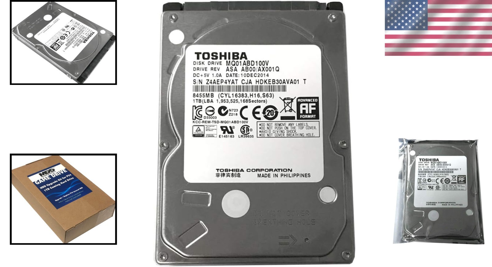 PS3/PS4 1TB Hard Drive - 3#^