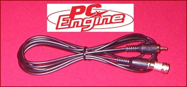 6Ft RCA Video Cable & RF Coax TV Adapter for Japanese NEC PC Engine Console NEW