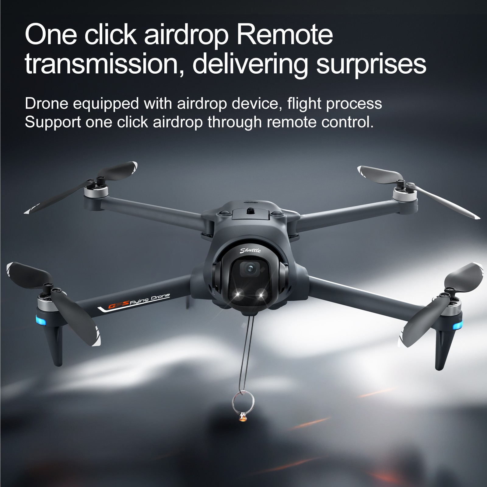 YL059 GPS Return Drone 4K Camera Lightweight Foldable FPV Transmission w/ Screen