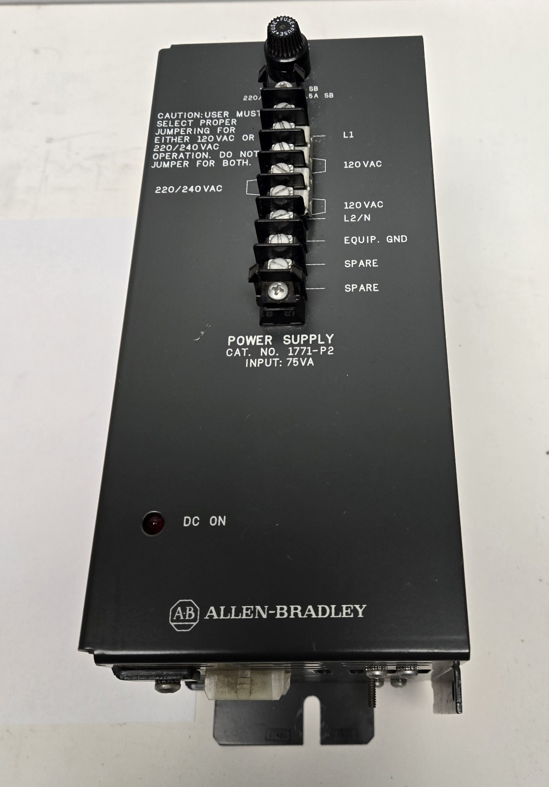 ALLEN BRADLEY POWER SUPPLY 1771-P2.