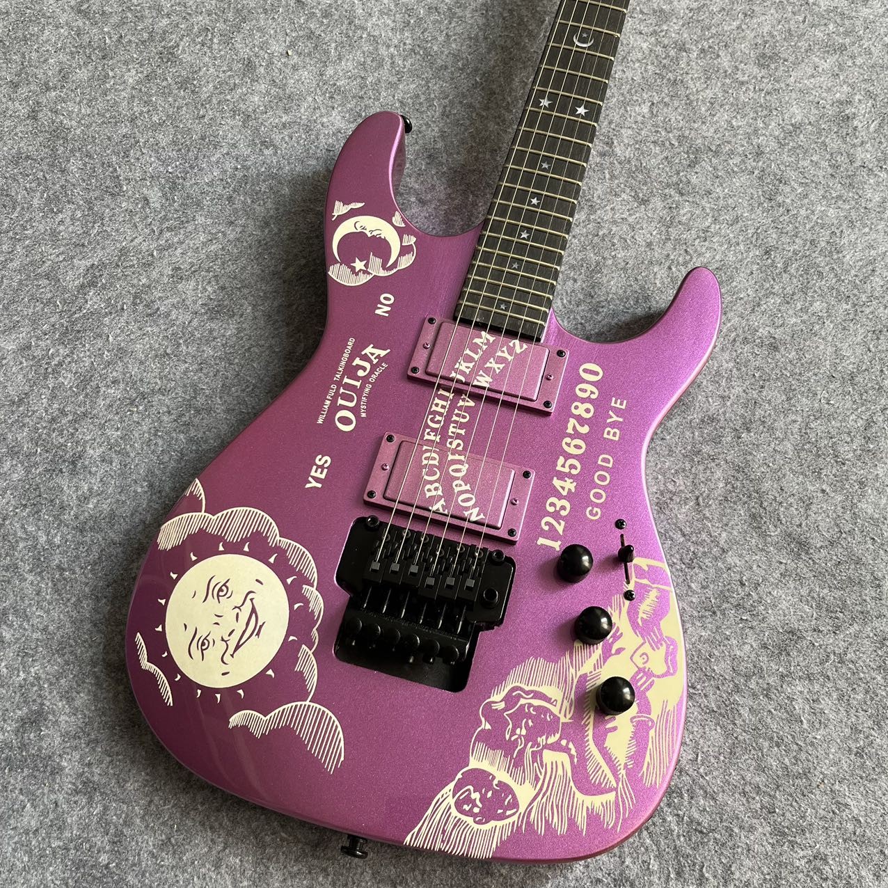 24 Frets Purple Electric Guitar Basswood Body Professional Guitar