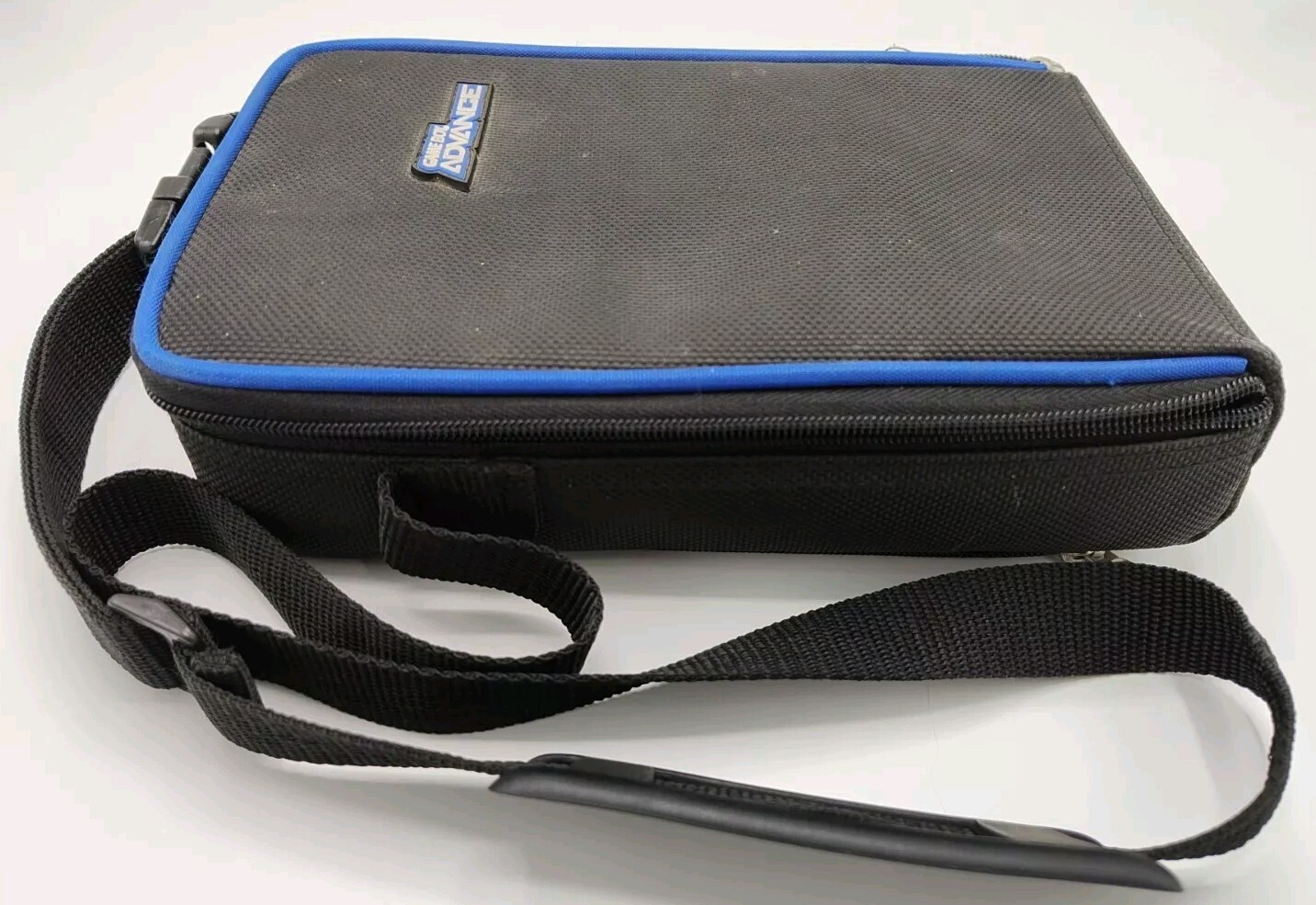 Nintendo Game Boy Advance Carrying Case Black w/ Blue Trim *VGC* FREE SHIPPING!