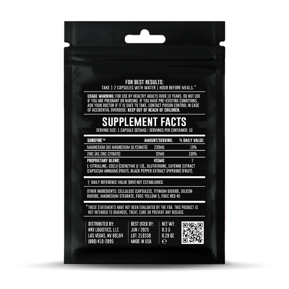 5 SUREFIRE Quick Release Male Support Supplement