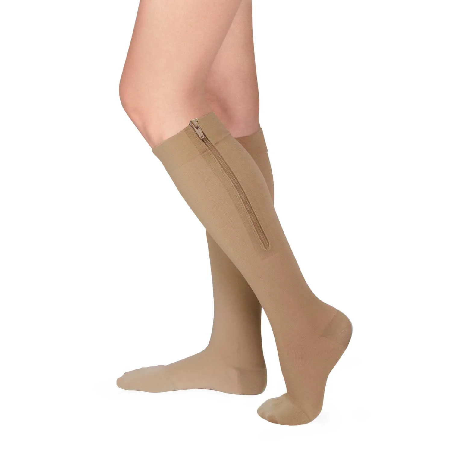 Ames Walker 232 Medical Support Knee High w/Zipper 20-30 mmHg
