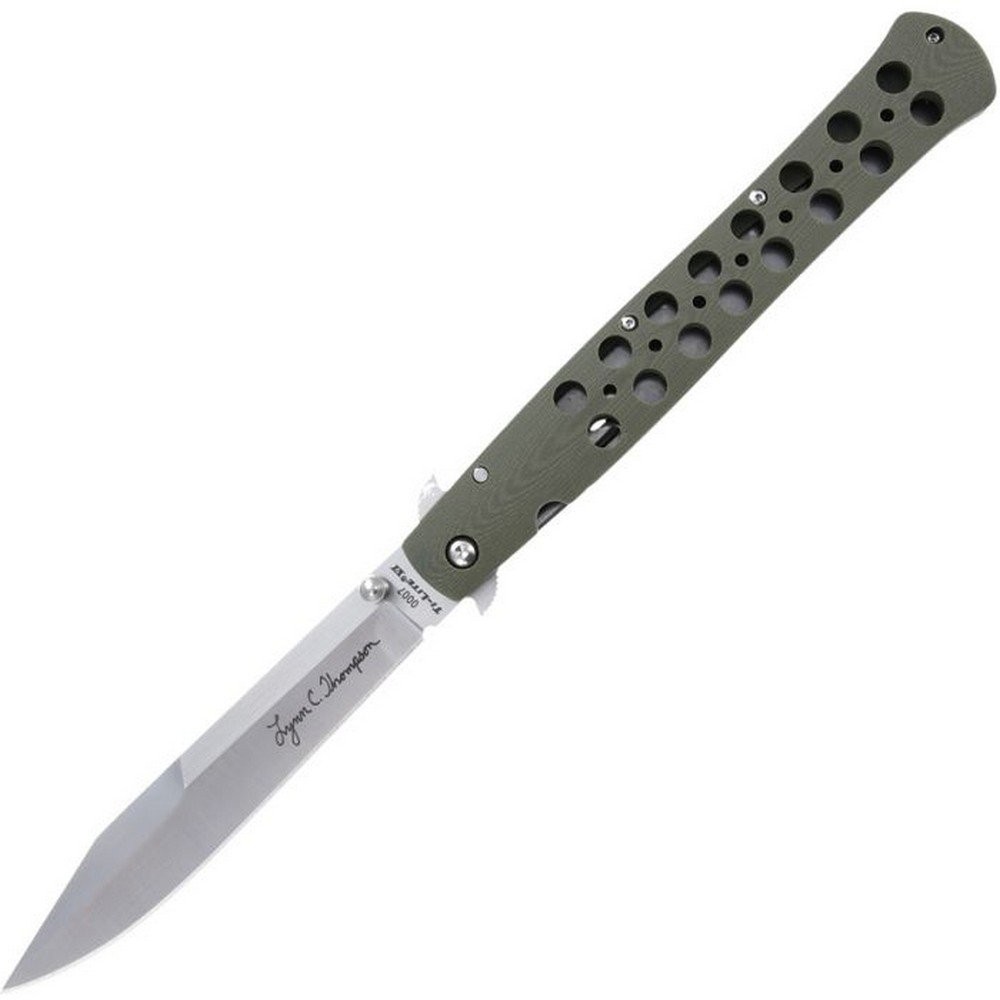 Cold Steel Ti-Lite Signature Folding Knife Steel Blade G10 Handle - CS-26C6AA