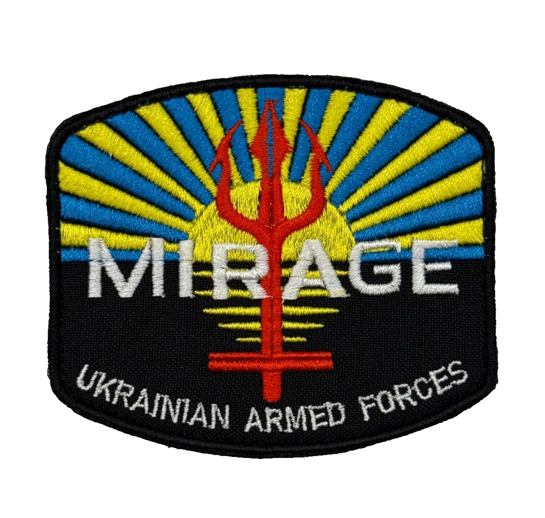 Ukraine Mirage Tactical Unit Patch Ukrainian Armed Forces Trident Morale Badge