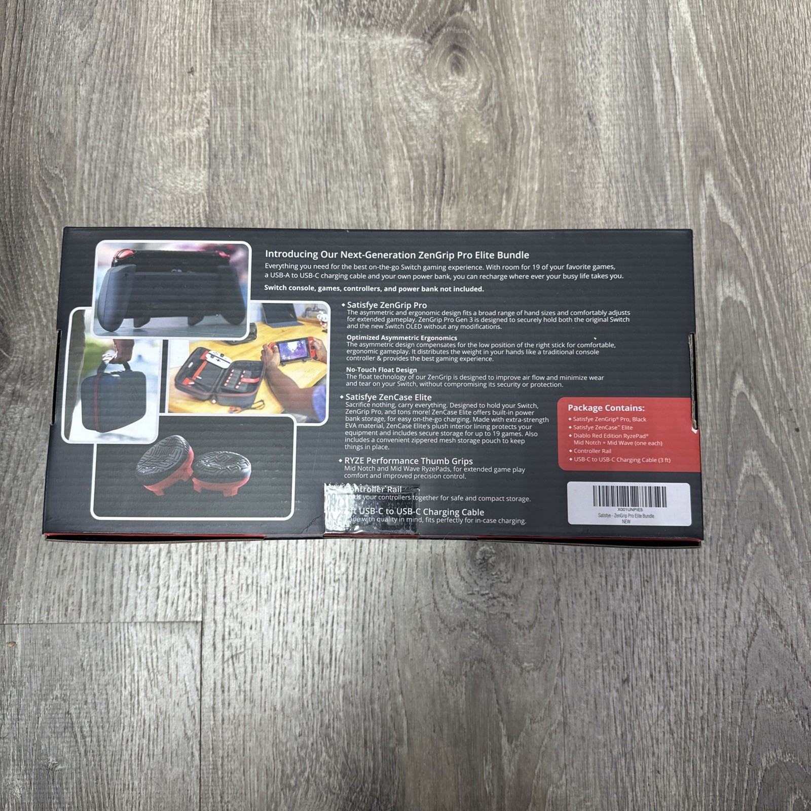 Satisfye ZenGrip Pro Gaming Grip for Nintendo Switch Black