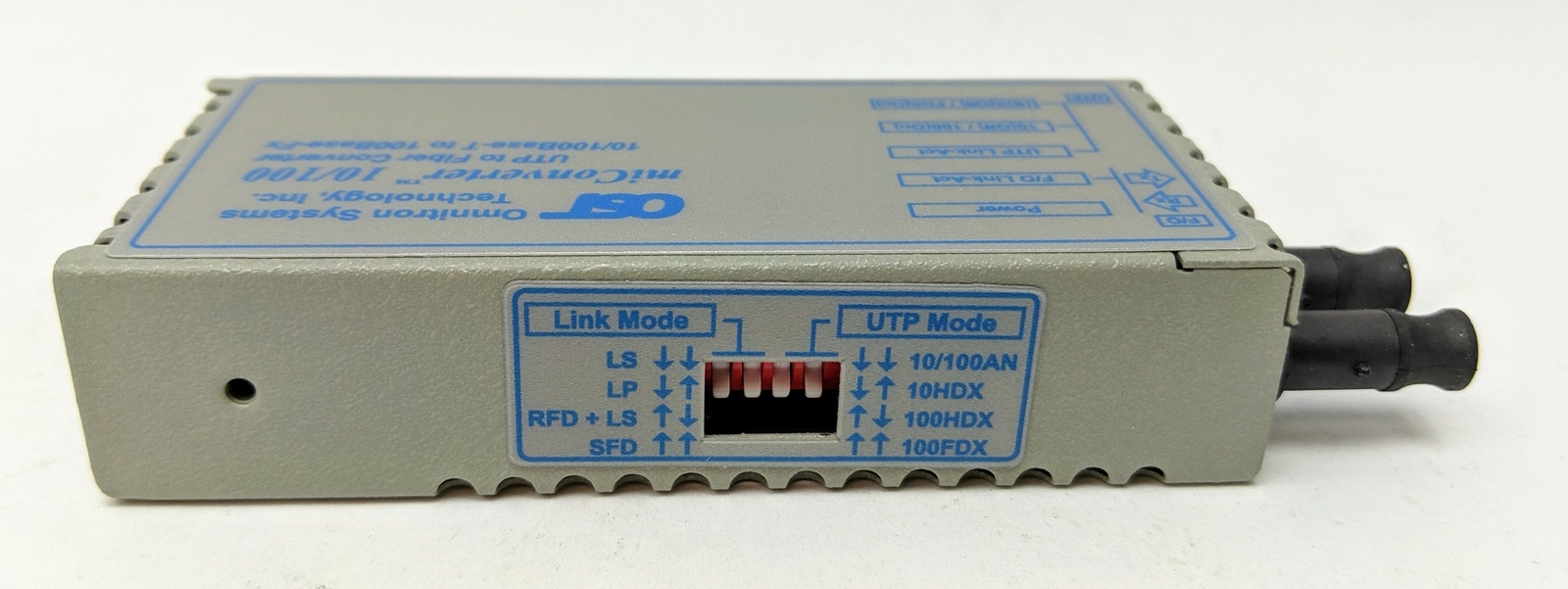 Omnitron Systems Technology miConverter 10/100 Base TX FX Ethernet 1120-0-0W