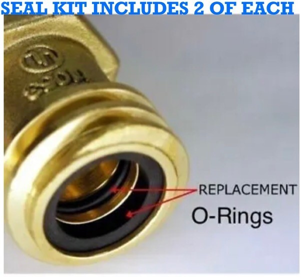 (2) O-RING KITS FOR REGO LPG MALE CONNECTOR 7141M, PROPANE CYLINDERS, FORKLIFTS