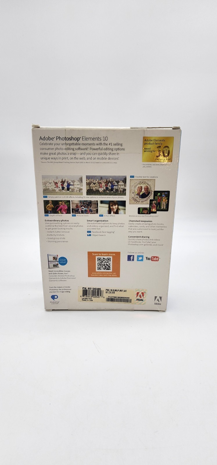 NEW SEALED Adobe Photoshop Elements 10