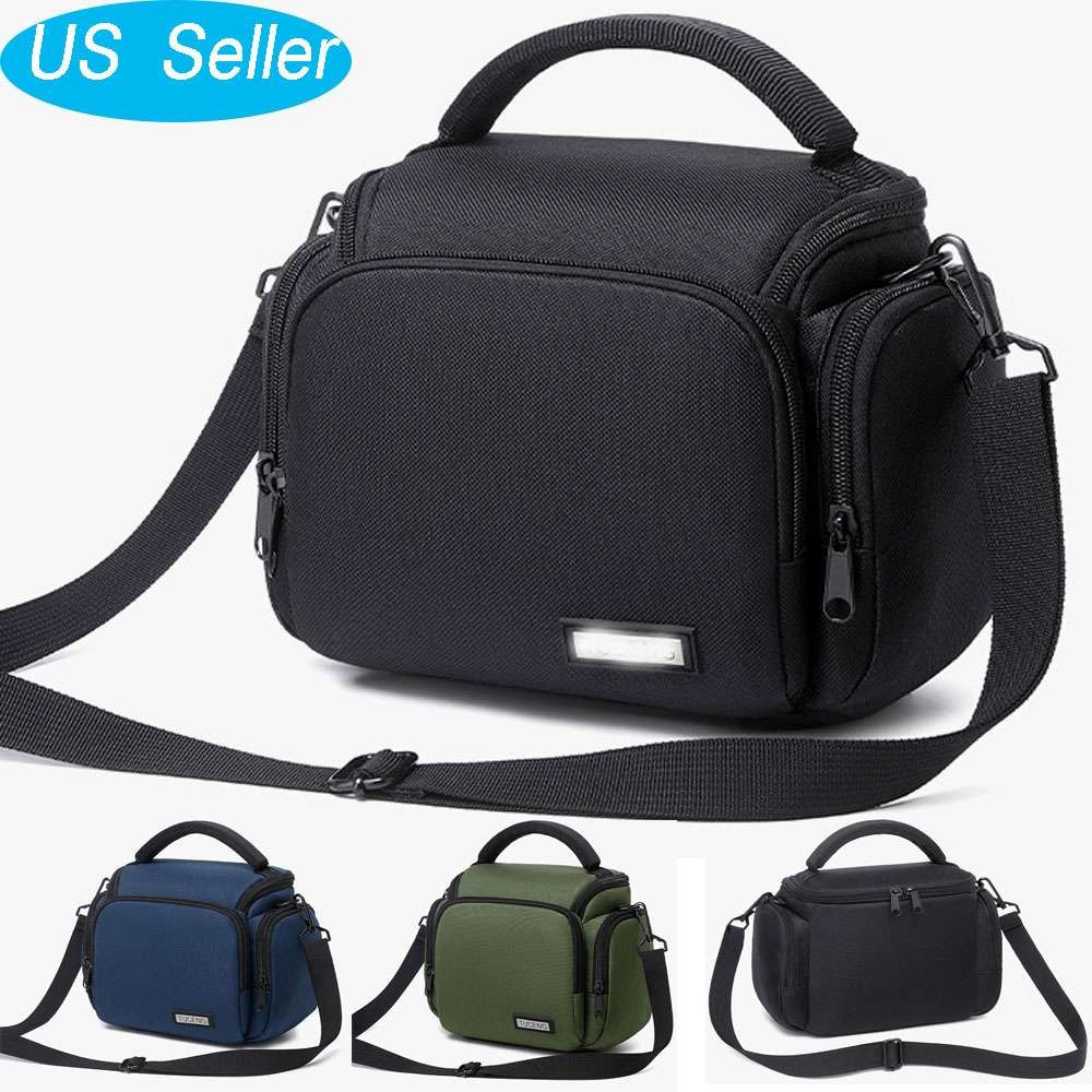 US Camera Shoulder Bag Crossbody Waterproof Protective Case for Canon Nikon Sony