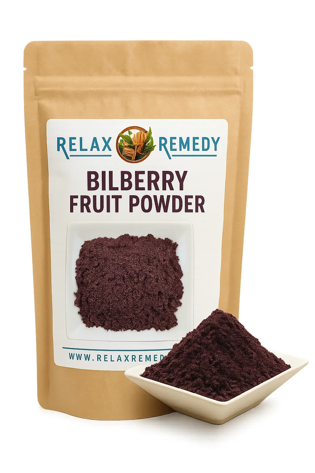 Bilberry Fruit Powder - 100% Pure, Non-GMO Vaccinium Myrtillus, Antioxidant USA