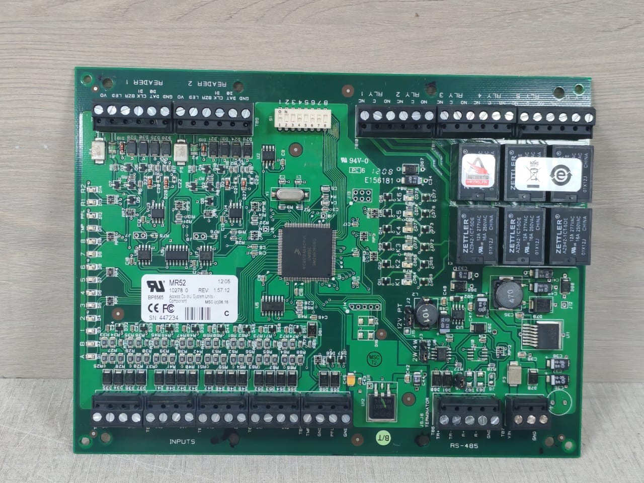 Mercury MR52 10278 0 REV 1.57.12 Dual-Card Reader Interface Panel-new