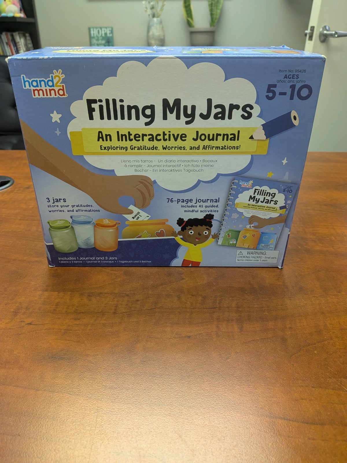 hand2mind Filling My Jars Interactive Journal Kit Gratitude Worries Ages 5–10