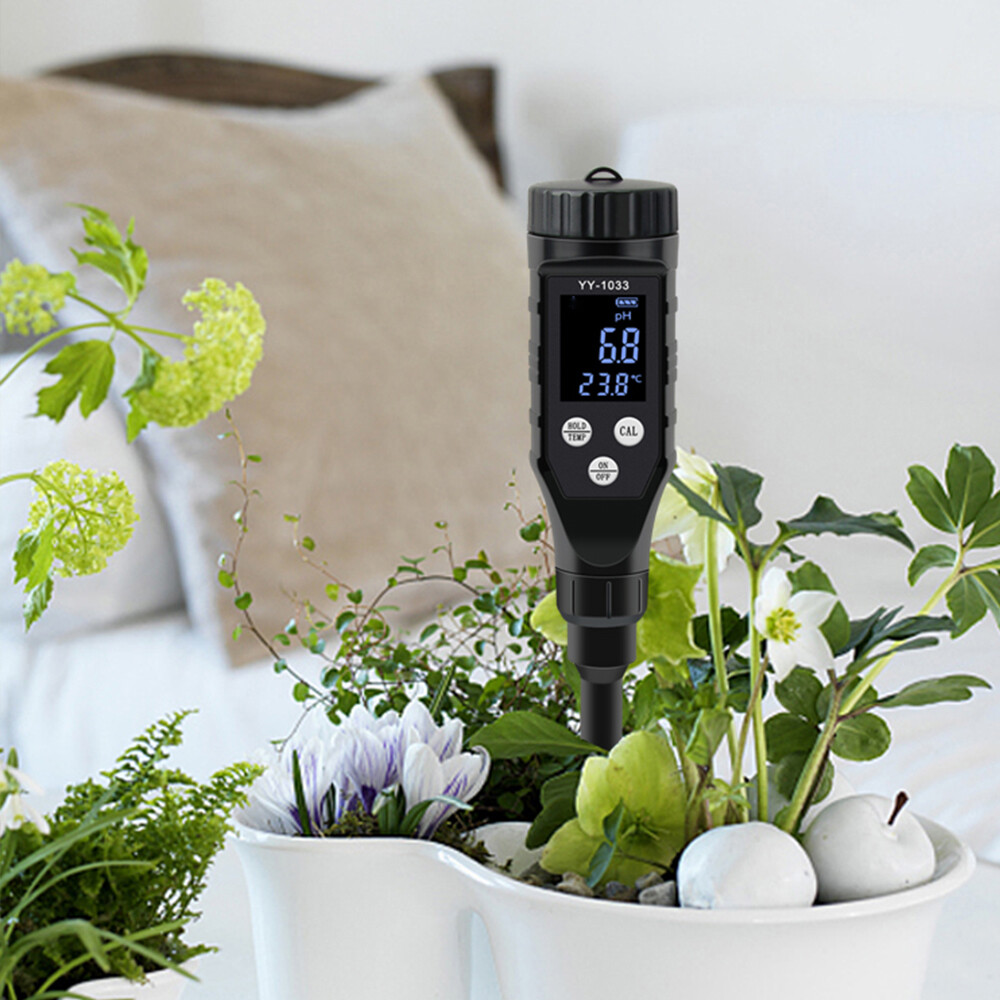Smart Soil PH Meter 0.0-14.0pH Bluetooth Soil Data Logger Temp Acidity Analyzer