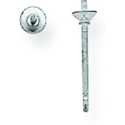 Sterling Silver Pearl Stud Earring Setting - Pack of 12