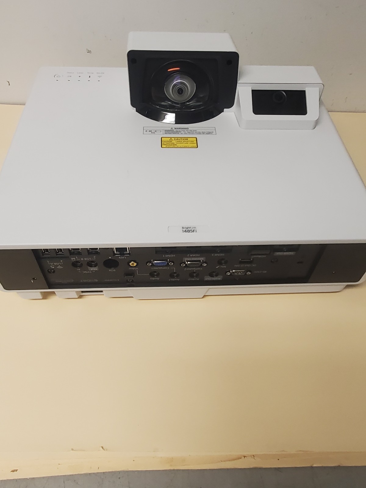 Epson BrightLink 1485Fi 5000 Lumen Ultra Short Throw 3LCD Laser 5912 lamp hours