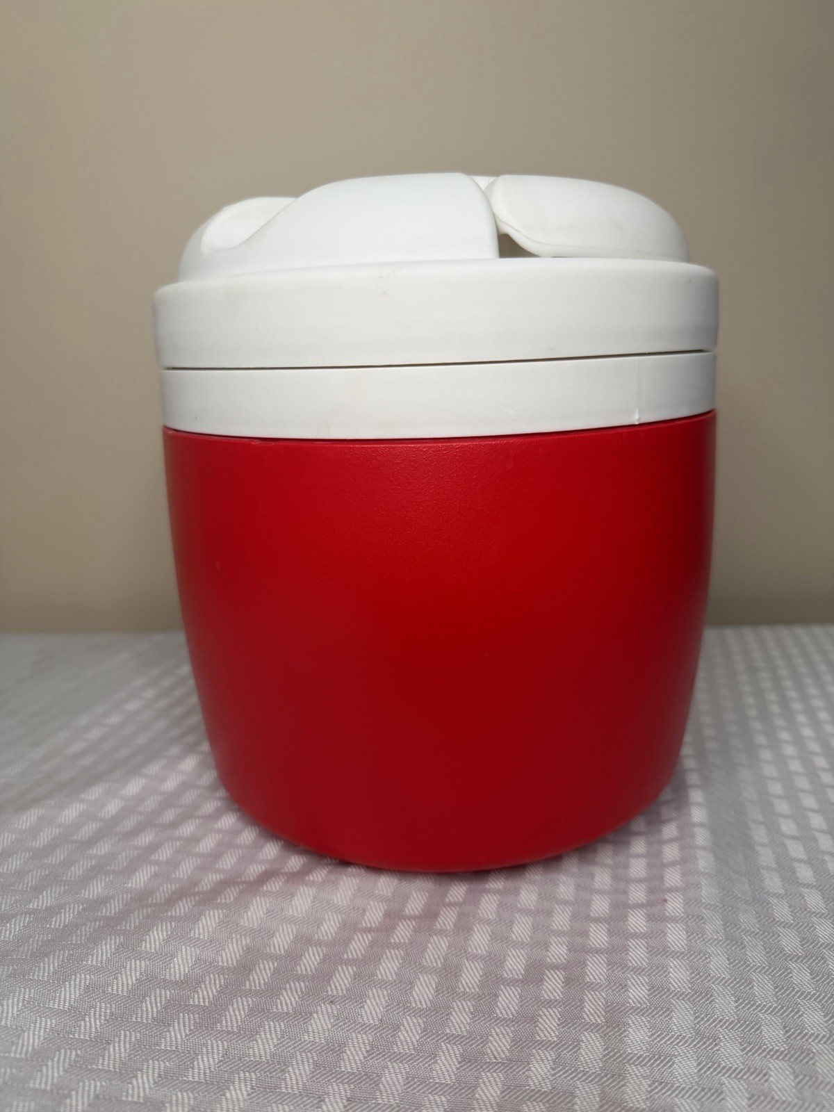 Vintage IGLOO Elite One Gallon Water Cooler Jug Red K9 DOG Bowl