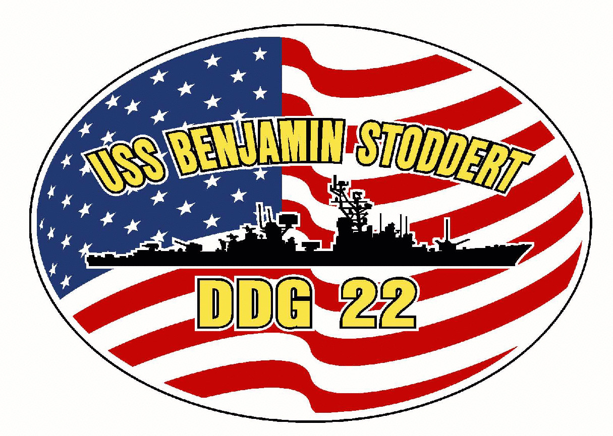 USS BENJAMIN STODDERT DDG 22 Oval Decal / Sticker Military USN U S Navy S07