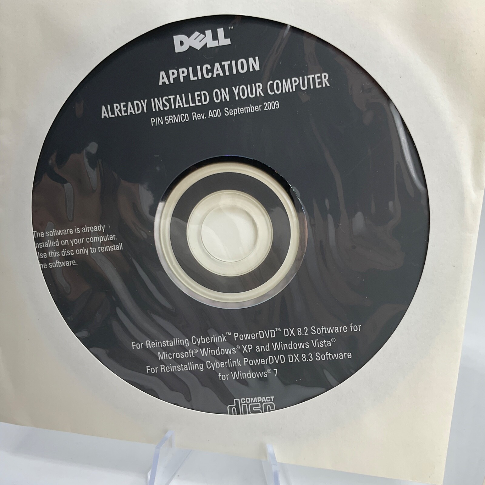 Dell Software Lot of 2 Application Drivers Utilities 2009 Reinstalling Discs NEW