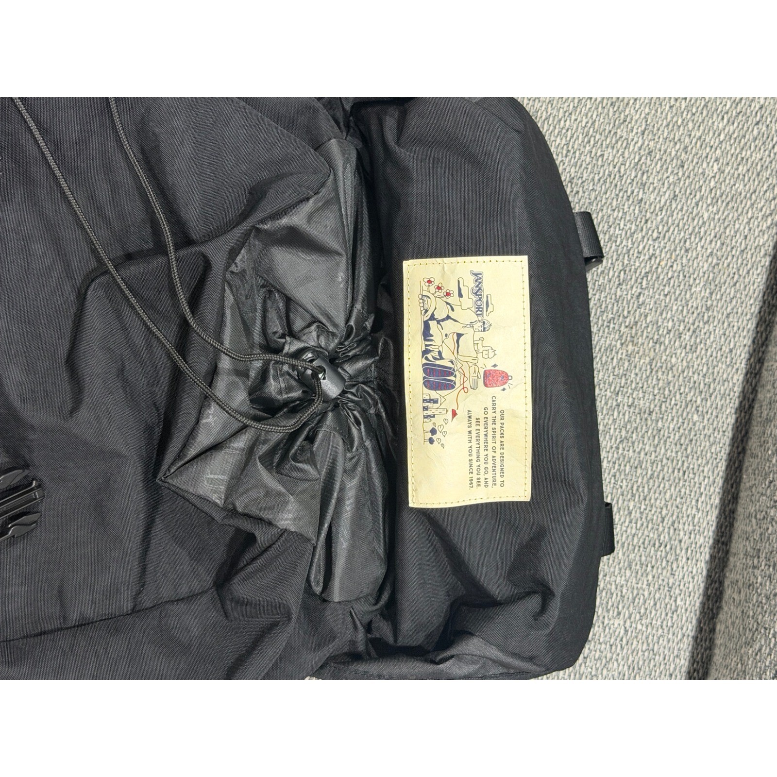 JanSport Skip Pack Black Backpack JS0A86DV Top Loader Laptop Bag New