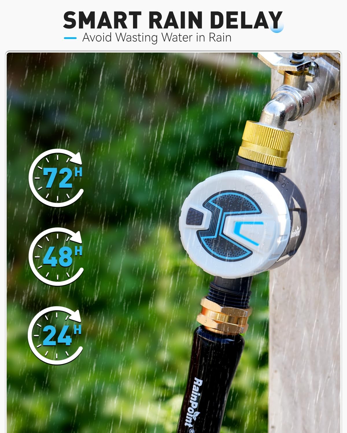 RAINPOINT Bluetooth Water Timer, Sprinkler Timer for Garden Hose, Smart...