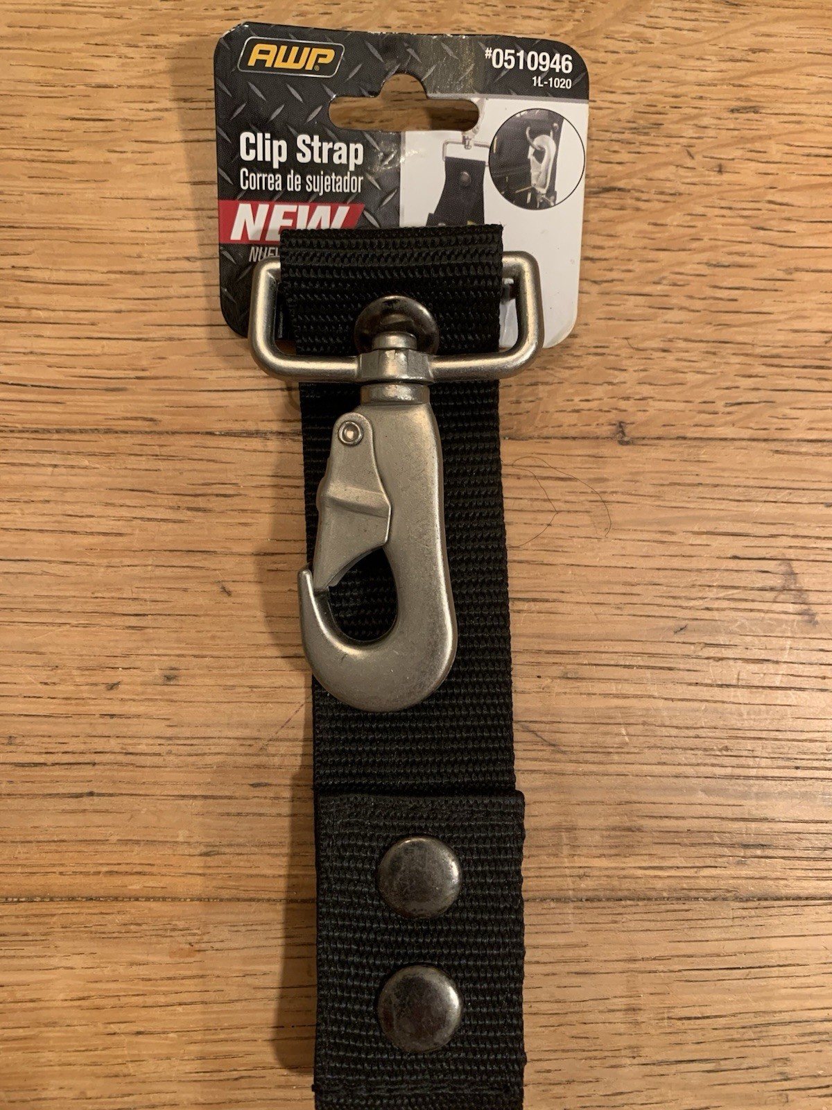 AWP Clip Strap belt heavy duty swivel snap on 6.5" closed